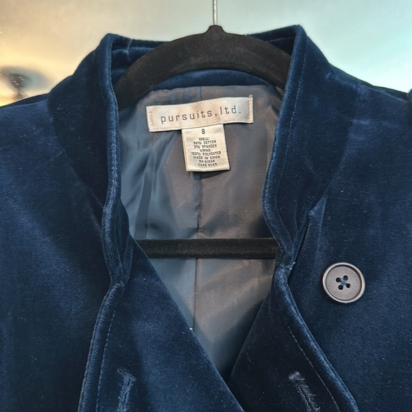 Pursuits Ltd Velvet military style blazer - Picture 2 of 3